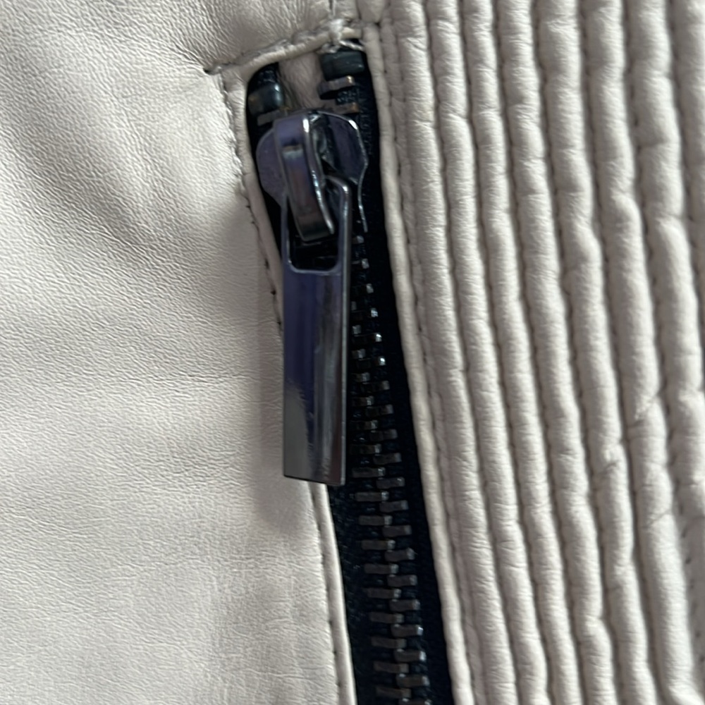 Zara Basic Moro Leather Jacket Size L - image 2